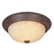 Designers Fountain 15in 3-Light Warm Mahogany Ceiling Light Flush Mount 1257L-WM-AM - alternate 1